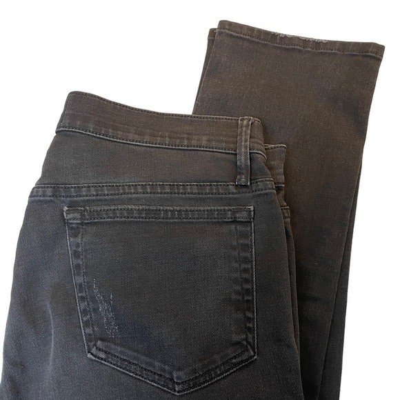 Frame Denim Mens 30 x 33 L'Homme Skinny Jeans Black Distressed - Picture 1 of 10